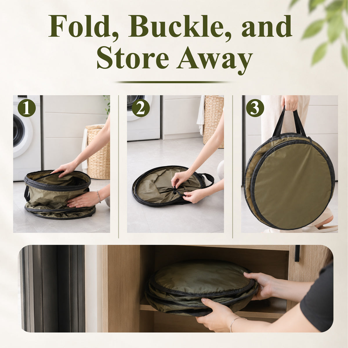 Aifanss Collapsible Trash Can, 30 Gallon Pop-up Trash Can with Zippered Lid, Reusable Garbage Bin for Camping, Yard Waste, Gardening, Lawn Care & Outdoor Use