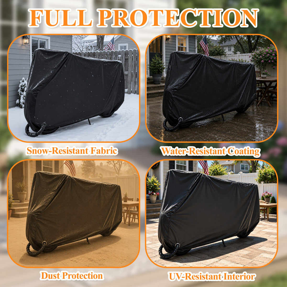 Aifanss Bike Cover, 190D Polyester Bike Cover Waterproof Outdoor with Storage Bag for Mountain Road Bike/Ebik, Black XL Size for bicycle